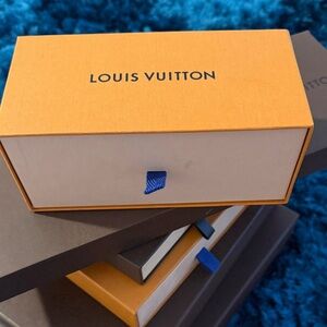 Louis Vuitton Yellow deep drawer Box with Blue Tab